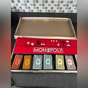 Vintage 1984 Monopoly game